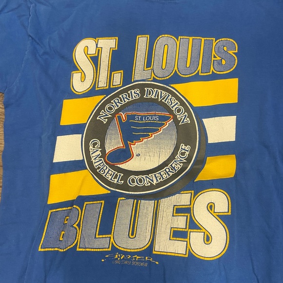 Youth Vintage St Louis Blues Starter T-Shirt - Picture 2 of 3
